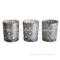 Glass Candle Holders, Various Sizes and Decals AvailableNew